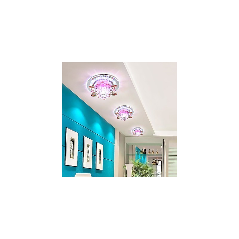 Circular Crystal Idea Ceiling Lamp Tube Light To Absorb Dome Lamp Light