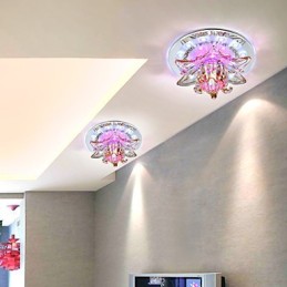 Circular Crystal Idea Ceiling Lamp Tube Light To Absorb Dome Lamp Light