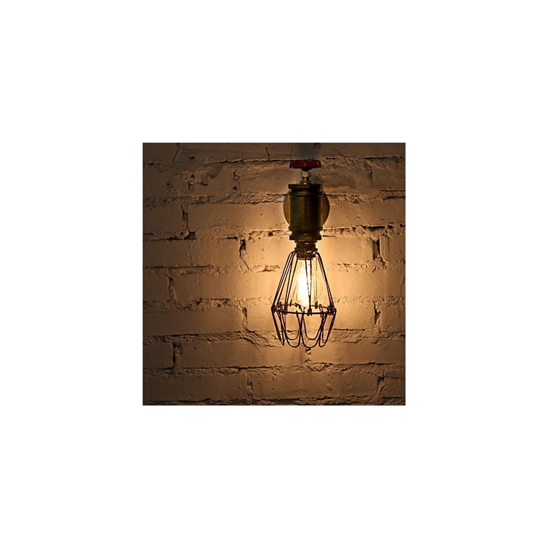 Vintage Industrial Water Pipe Wall Lamps Loft Edison Light for Bar Restaurant Wall Fixtures Lighting