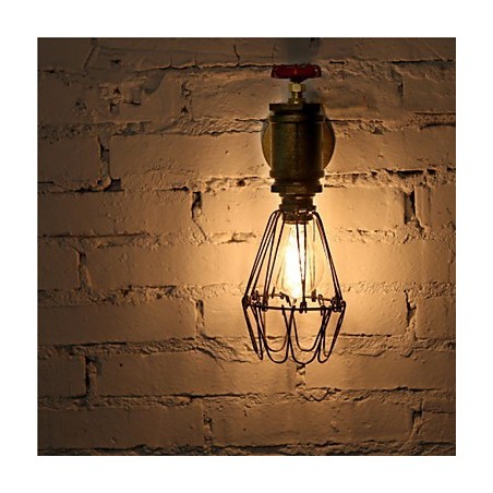 Vintage Industrial Water Pipe Wall Lamps Loft Edison Light for Bar Restaurant Wall Fixtures Lighting