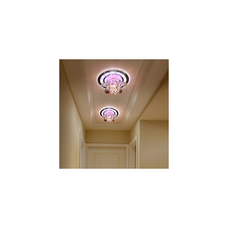 Circular Crystal Idea Ceiling Lamp Tube Light To Absorb Dome Lamp Light