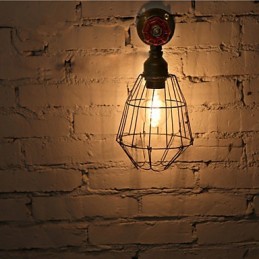 Vintage Industrial Water Pipe Wall Lamps Loft Edison Light for Bar Restaurant Wall Fixtures Lighting