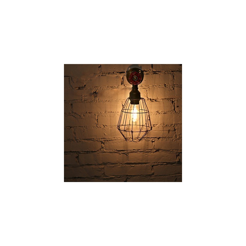 Vintage Industrial Water Pipe Wall Lamps Loft Edison Light for Bar Restaurant Wall Fixtures Lighting
