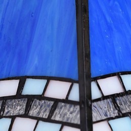 European Mediterranean Contracted Rural Creative Wrought Iron Wall Lamp Glass Lights