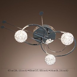 Modern Contemporary Electroplated Flush Mount