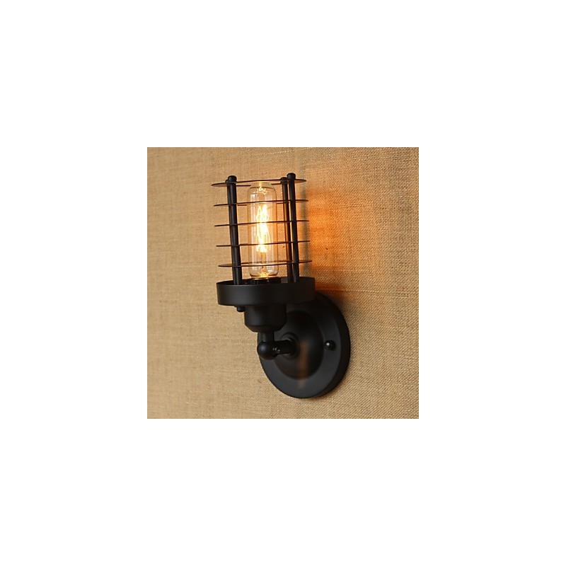Retro Simple Elegant Black Bedside Aisle Stairs Balcony Decorative Wall Sconce