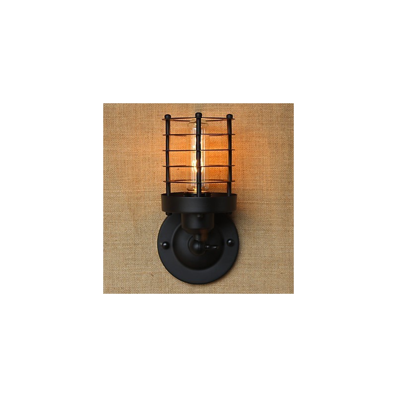 Retro Simple Elegant Black Bedside Aisle Stairs Balcony Decorative Wall Sconce