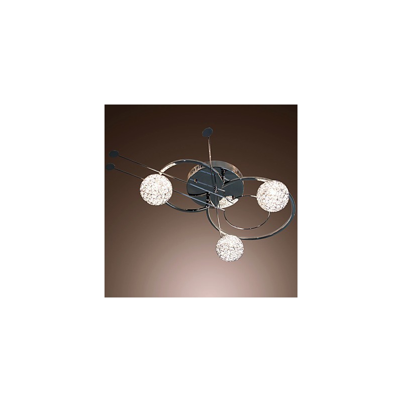 Modern Contemporary Electroplated Flush Mount