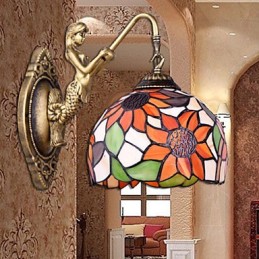 Christmas European Contracted Rural Creative Wrought Iron Wall Lamp Lights