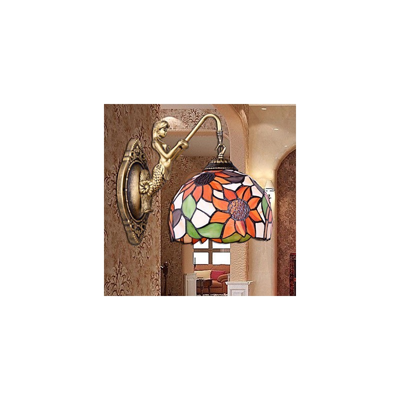 Christmas European Contracted Rural Creative Wrought Iron Wall Lamp Lights