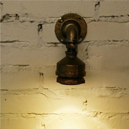 Loft Iron Water Pipe Lamp Wall Sconce Industrial Vintage Wall Light Fixtures For Home Indoor Lighting