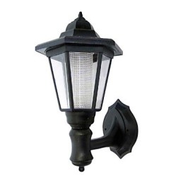 Solar Powered Outdoor Garden Path Yard Security Wall Light Landscape Lamp