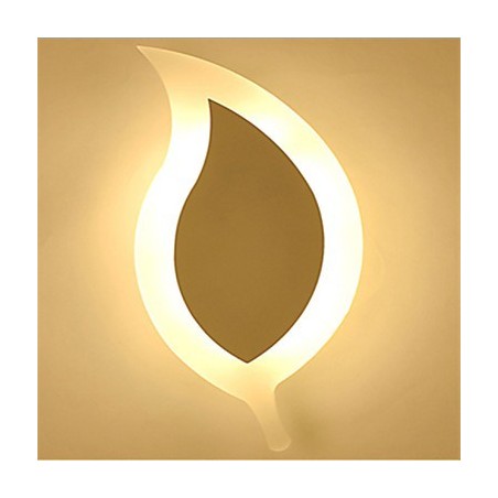 Creative Simple Fashion ModernAcrylic Contracted Wall Lamp Alloy Small Leaves Light