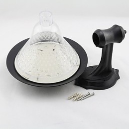 Outdoor Solar Power White Villa Wall Mount Garden Courtyard Door Path Light Lamp