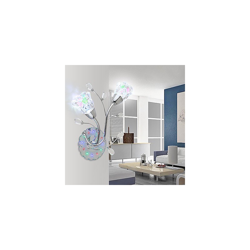 Creative Flowers Contemporary And Contracted Creative Crystal Wall Lamp Lights