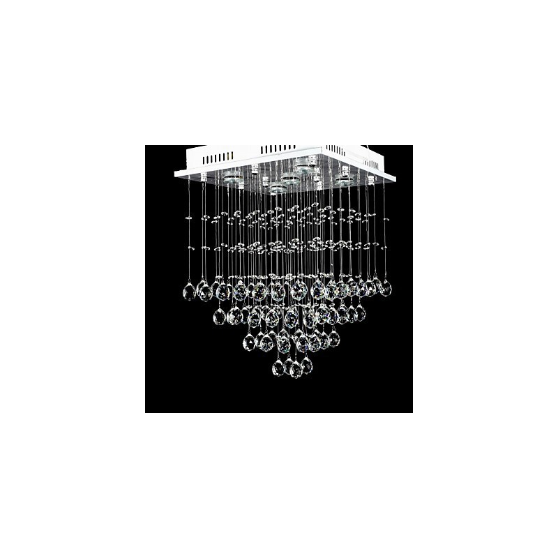 Modern Contemporary Crystal Electroplated Flush Mount