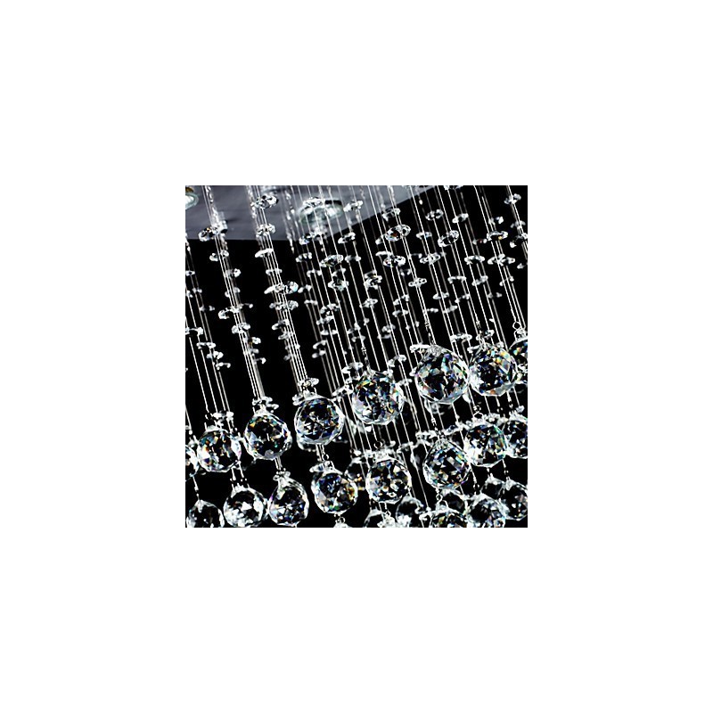 Modern Contemporary Crystal Electroplated Flush Mount