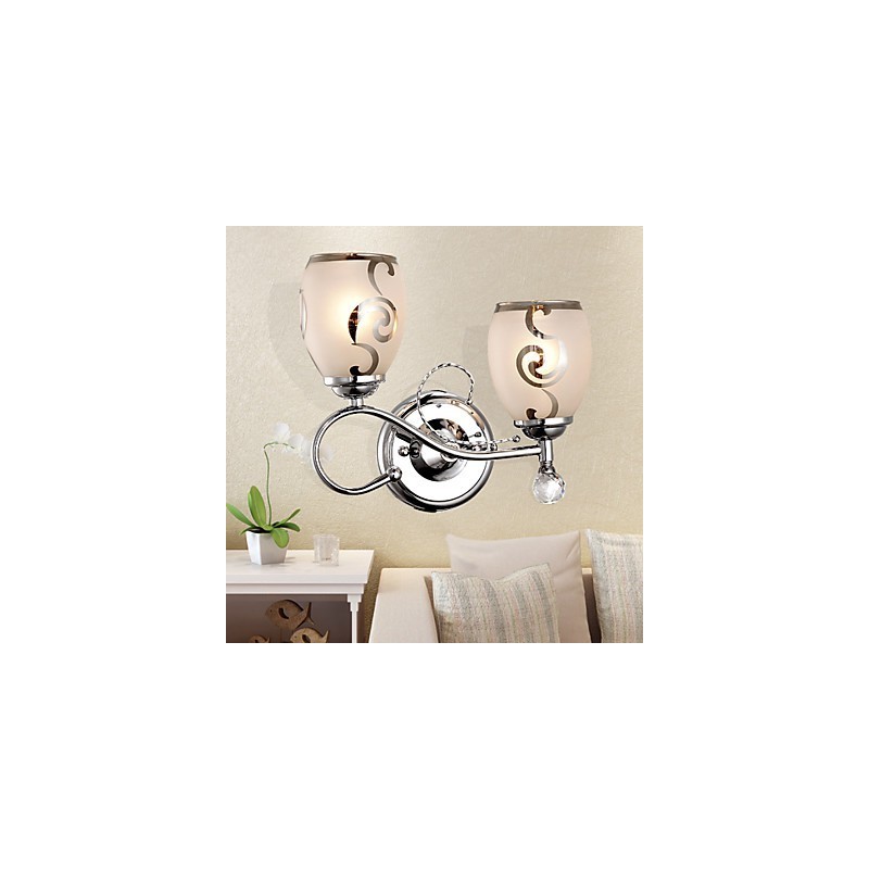 European Style Creative Contemporary And Contracted Crystal Wall Lamp Lights