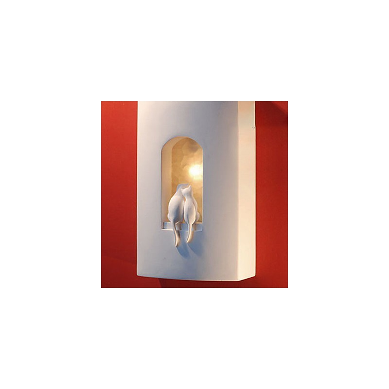 Fashion Warm Children Room Hanging Light Creative Kitty Plaster Wall Lamp Lights