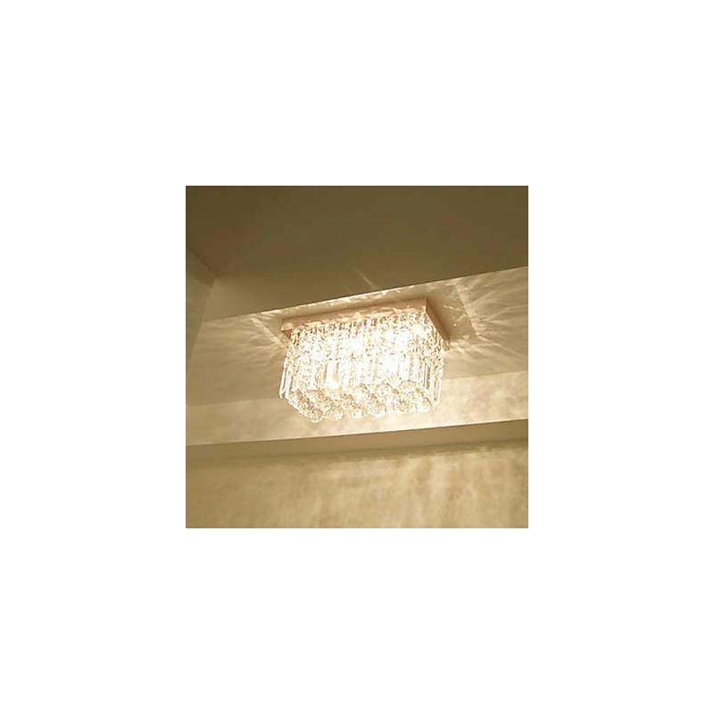 Modern Contemporary Crystal Metal Flush Mount
