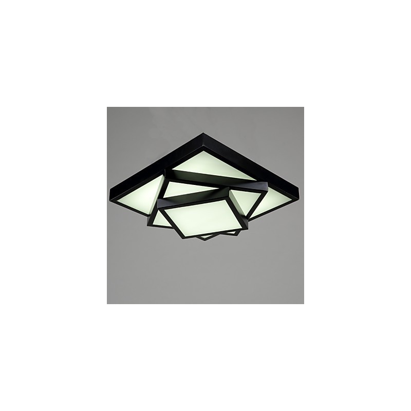Square Flush Mount Modern Contemporary Ceiling light Metal
