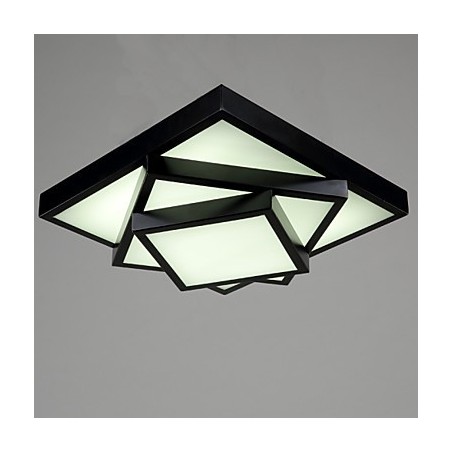Square Flush Mount Modern Contemporary Ceiling light Metal