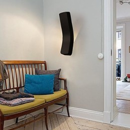 Contracted And Contemporary Creative Bent Wrought Iron Wall Lamp Power Lights