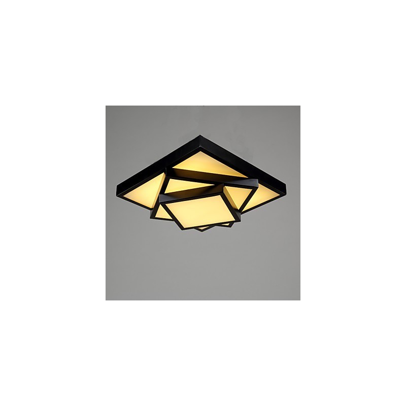 Square Flush Mount Modern Contemporary Ceiling light Metal