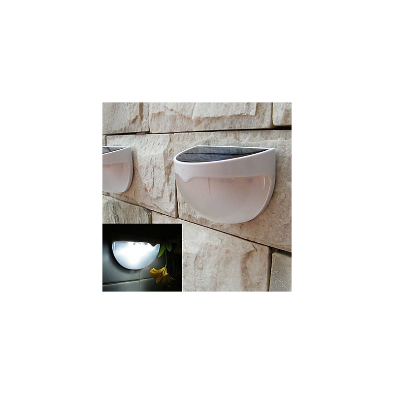 Solar Powered Lamp Outdoor Garden Light Automatic Sensor Activated Solar Light (White)