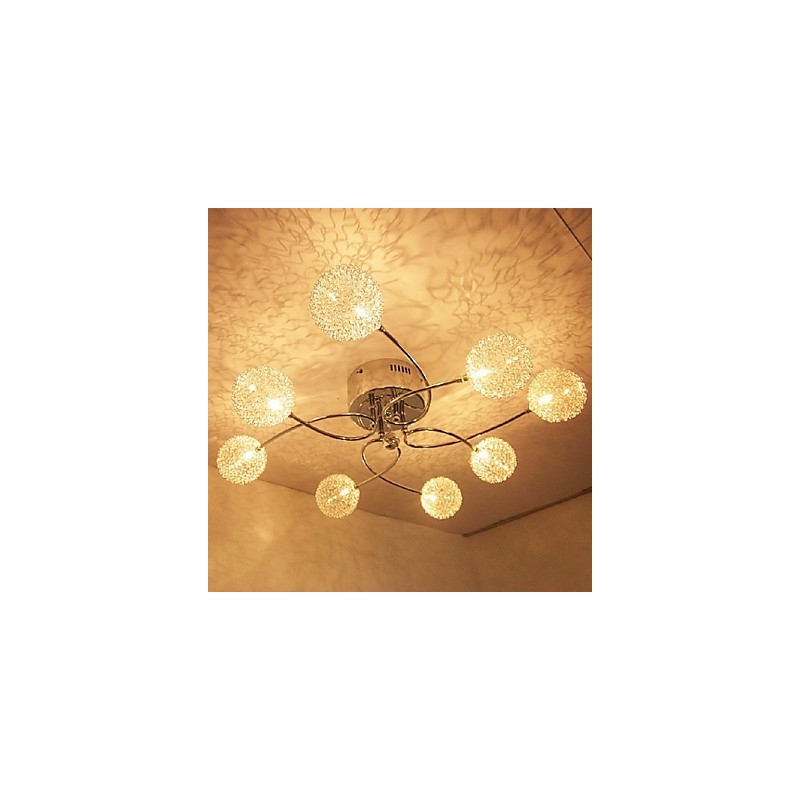 Modern Contemporary Crystal Electroplated Flush Mount