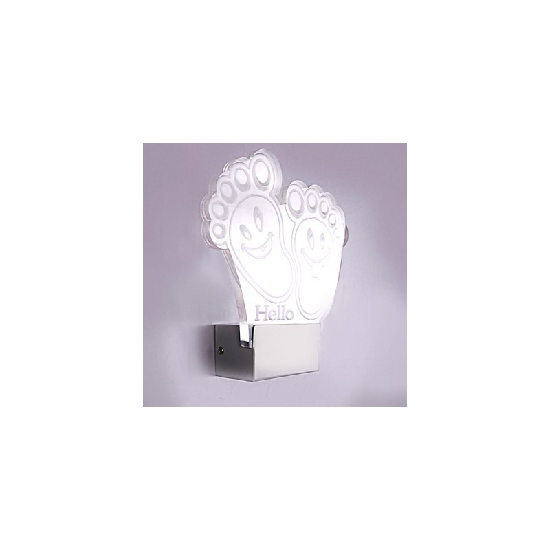 Acrylic Wall Lamp PVC Lamp Light Chip Modern Contemporary Metal