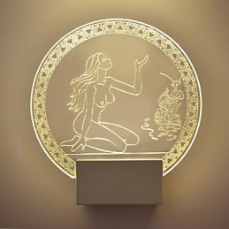 Acrylic Wall Lamp PVC Lamp Light Chip Modern Contemporary Metal 5W