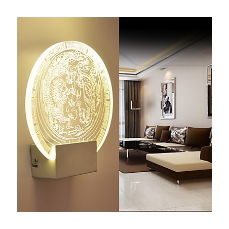 Wall Sconces PVC Lamp Light Modern Contemporary Metal