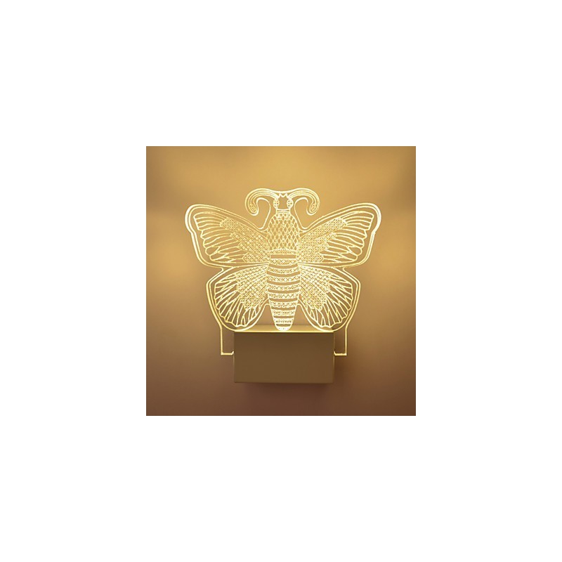 Acrylic Wall Lamp PVC Lamp Light Modern Contemporary Metal