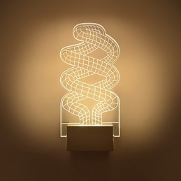 Acrylic Wall Lamp PVC Lamp Light Chip Modern Contemporary Metal