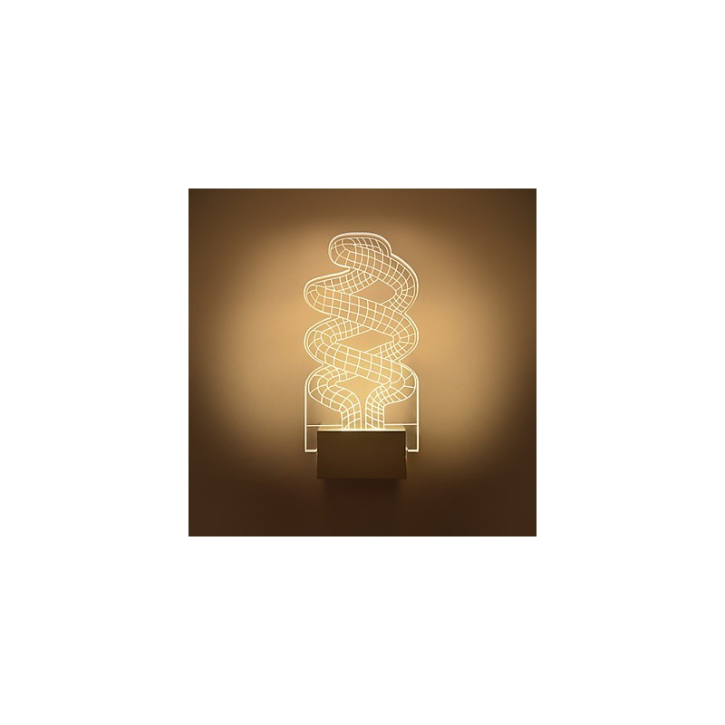 Acrylic Wall Lamp PVC Lamp Light Chip Modern Contemporary Metal