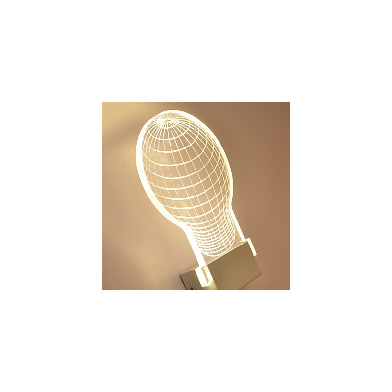Acrylic Wall Lamp PVC Lamp Light Chip Modern Contemporary Metal