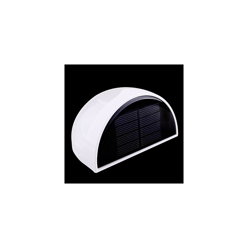 Solar Powered Waterproof IP55 Lamp White + Black