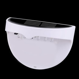 Solar Powered Waterproof IP55 Lamp White + Black