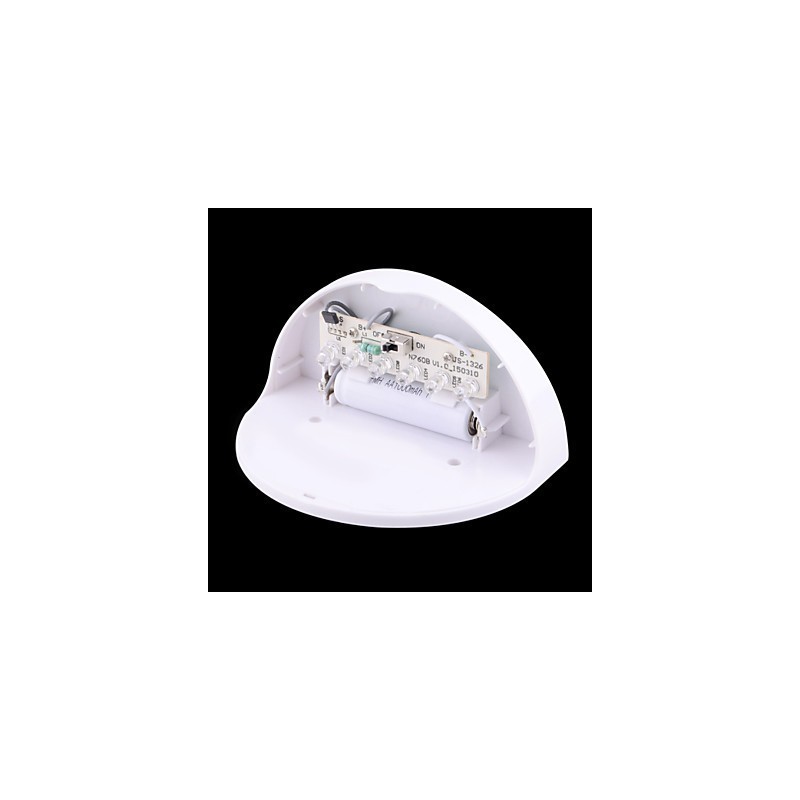 Solar Powered Waterproof IP55 Lamp White + Black