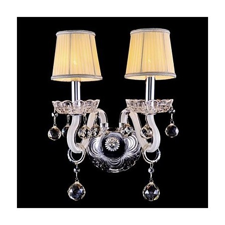 Crystal Mini Style Wall Sconces Candle Wall Lights Modern Contemporary Glass