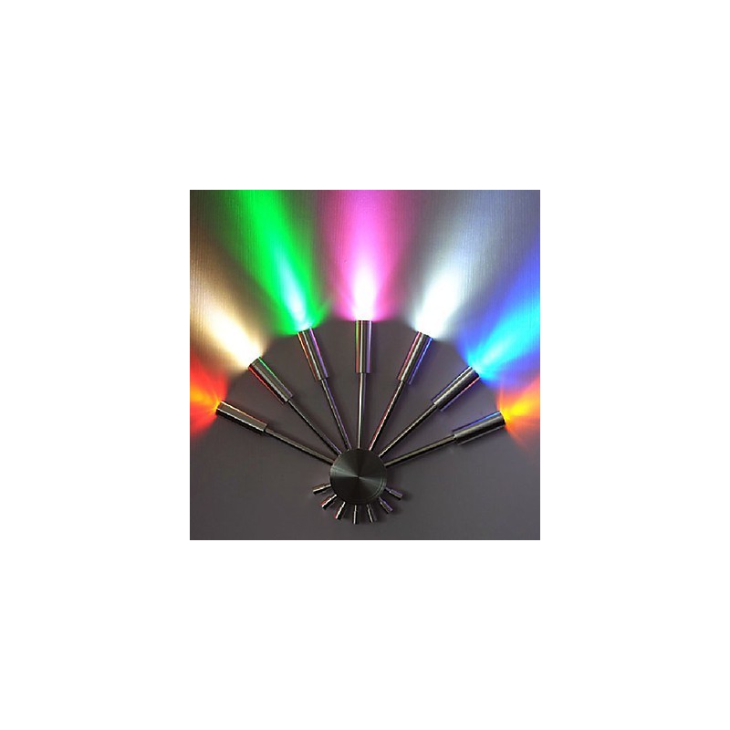 Modern Wall Light with Scattering Light Fanshaped 7 Metal Sticks Chic Style
