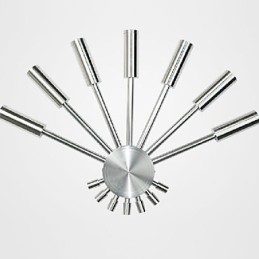 Modern Wall Light with Scattering Light Fanshaped 7 Metal Sticks Chic Style