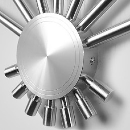 Modern Wall Light with Scattering Light Fanshaped 7 Metal Sticks Chic Style