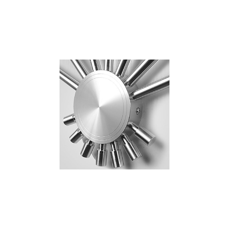 Modern Wall Light with Scattering Light Fanshaped 7 Metal Sticks Chic Style