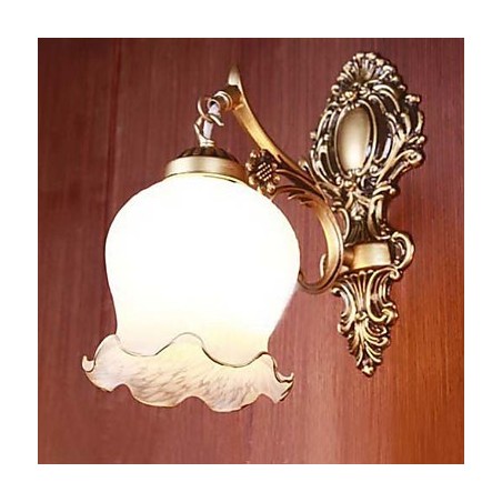 Bathroom Wall Light 1 Light Classic Metal Glass Painting