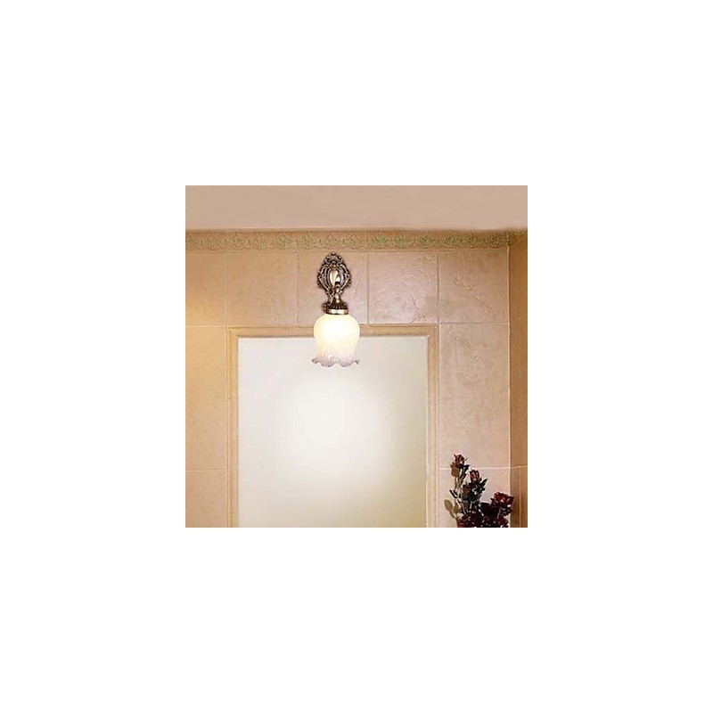 Bathroom Wall Light 1 Light Classic Metal Glass Painting