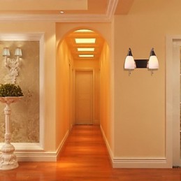 2 Light Wall Light in White Shade