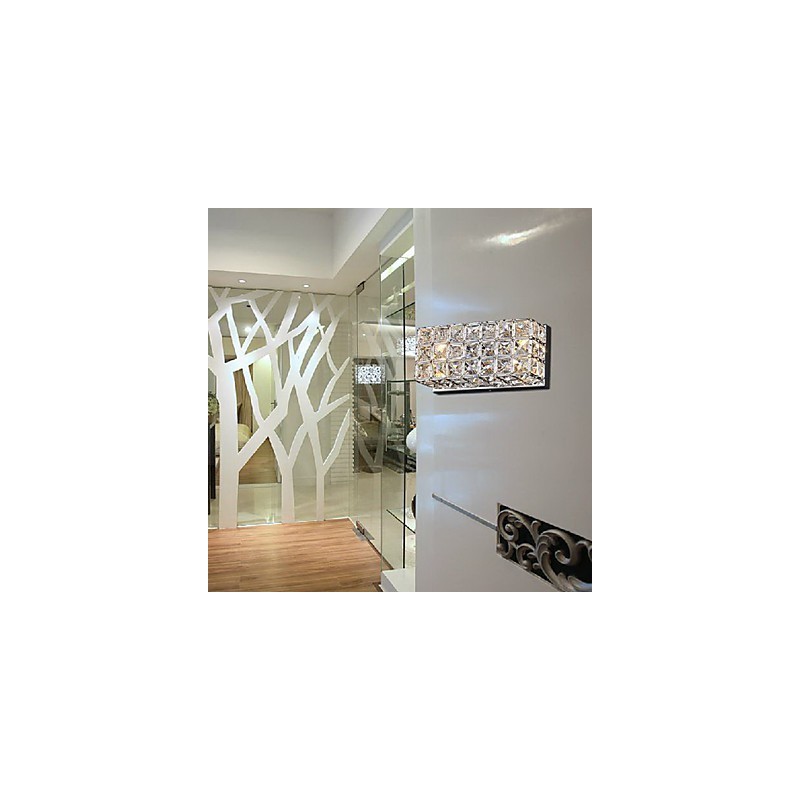 Crystal Square Wall Light In Electroplating Process