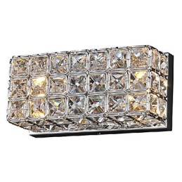 Crystal Square Wall Light In Electroplating Process